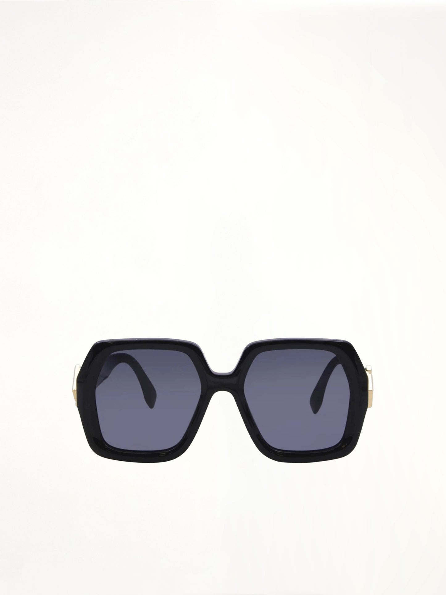 Fendi FE40139F 5401V Acetate Sunglasess in Black/Gold