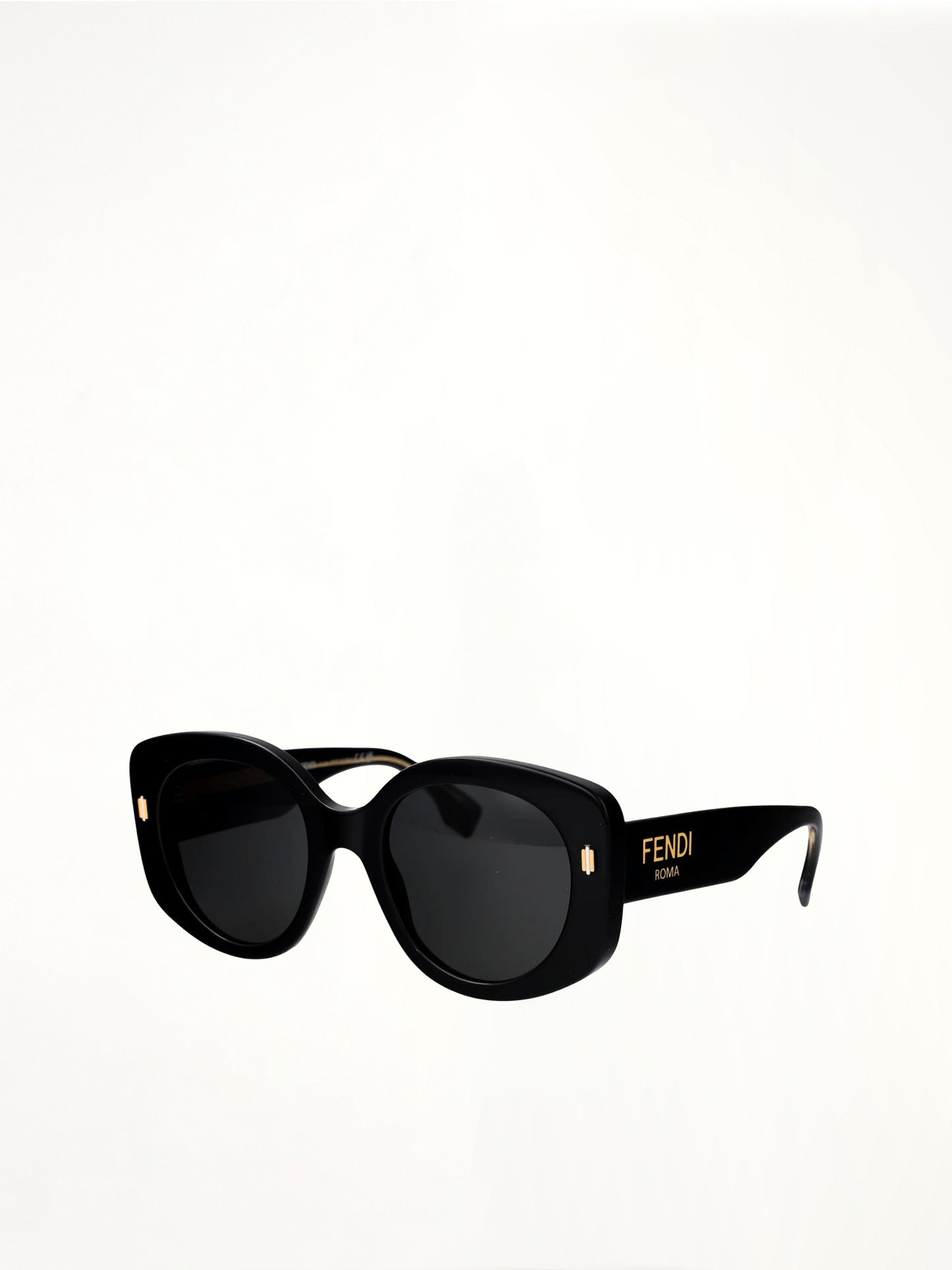 Fendi FE40137F 5301A Acetate Sunglasess in Black/Gold