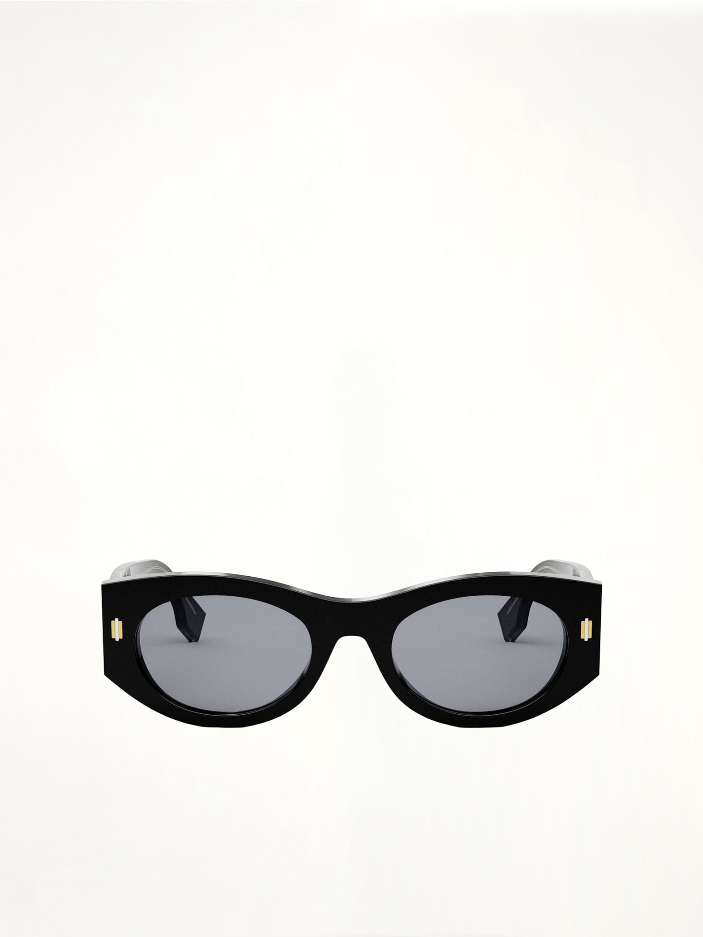 Fendi FE40125F 5301V Acetate Sunglasses in Black/Gold