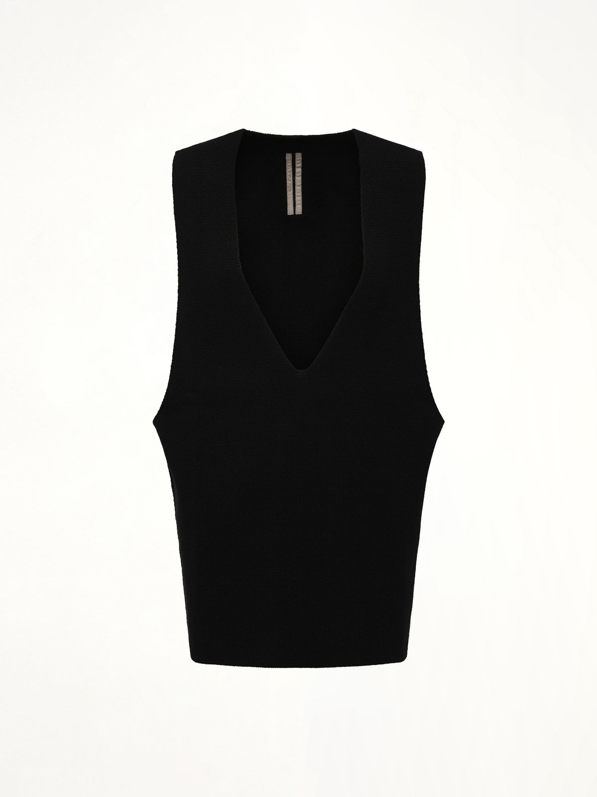 V Tank Sweater in Black