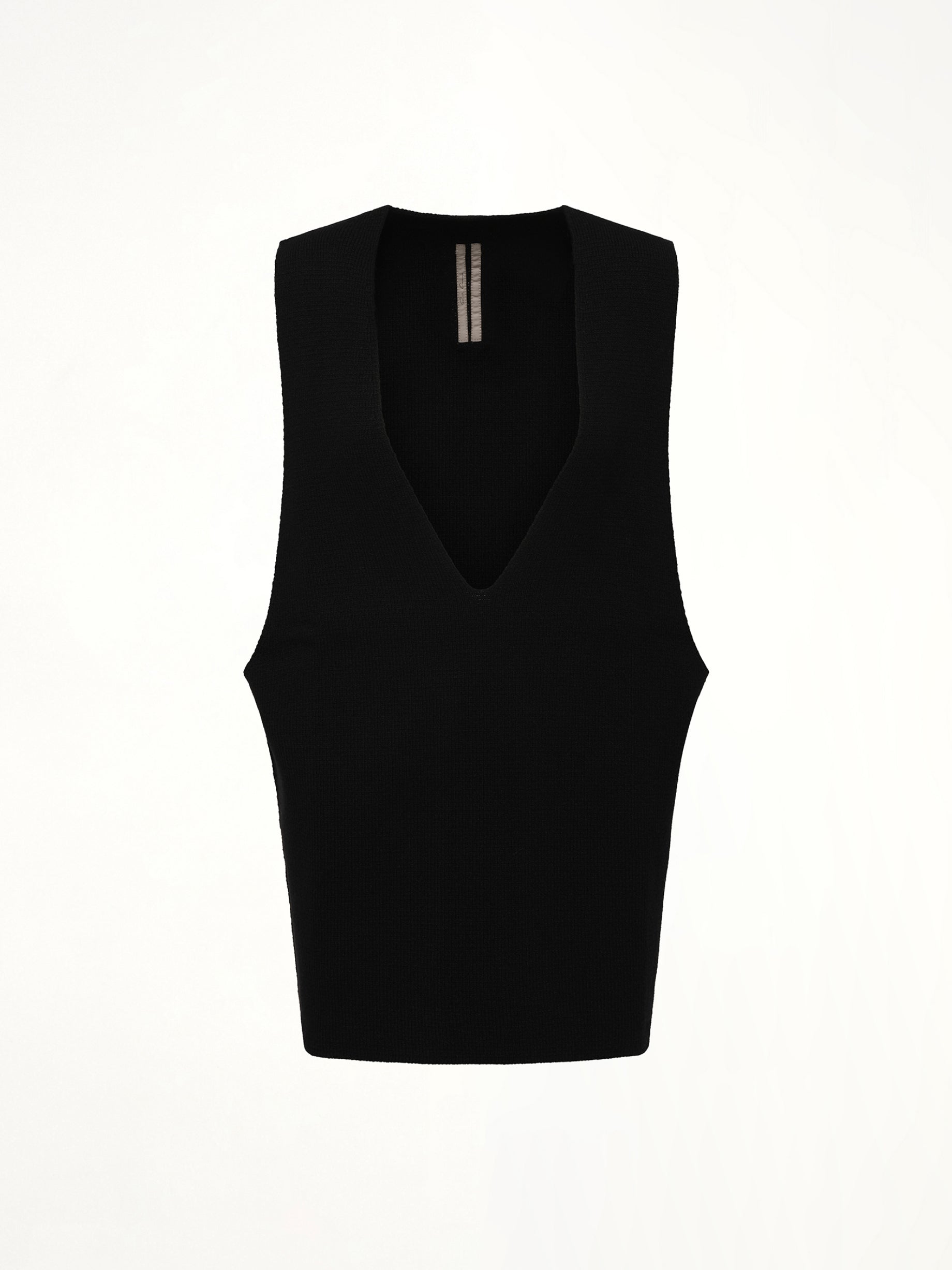 V Tank Sweater in Black