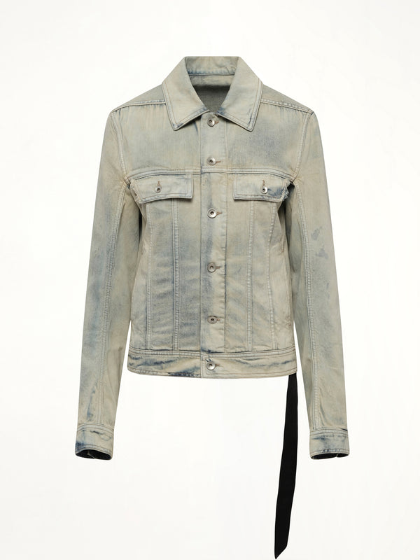 Trucker Worker Jacket in Mineral Pearl