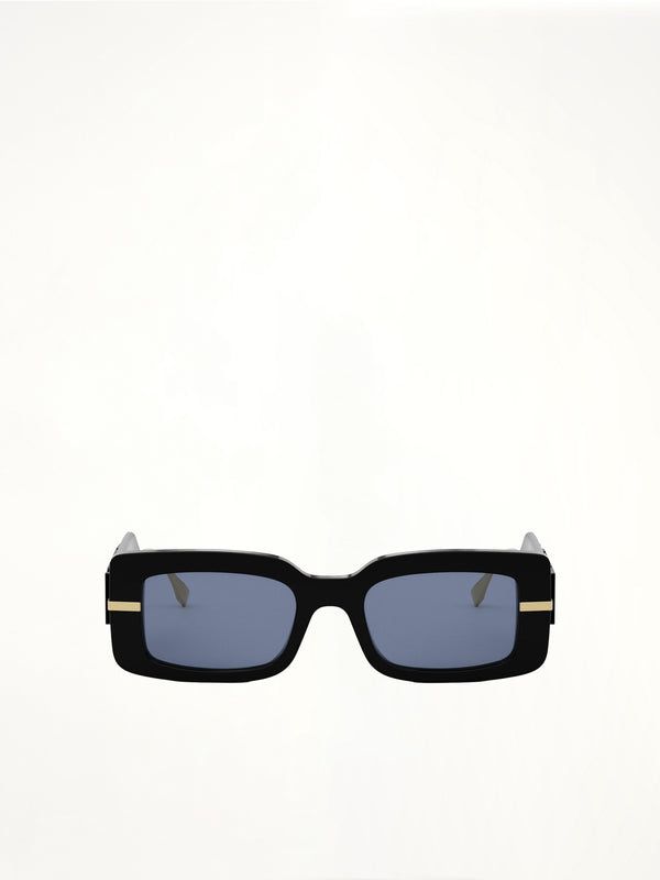 Fendi FE40133I 5101V Acetate Sunglasses in Black/Gold