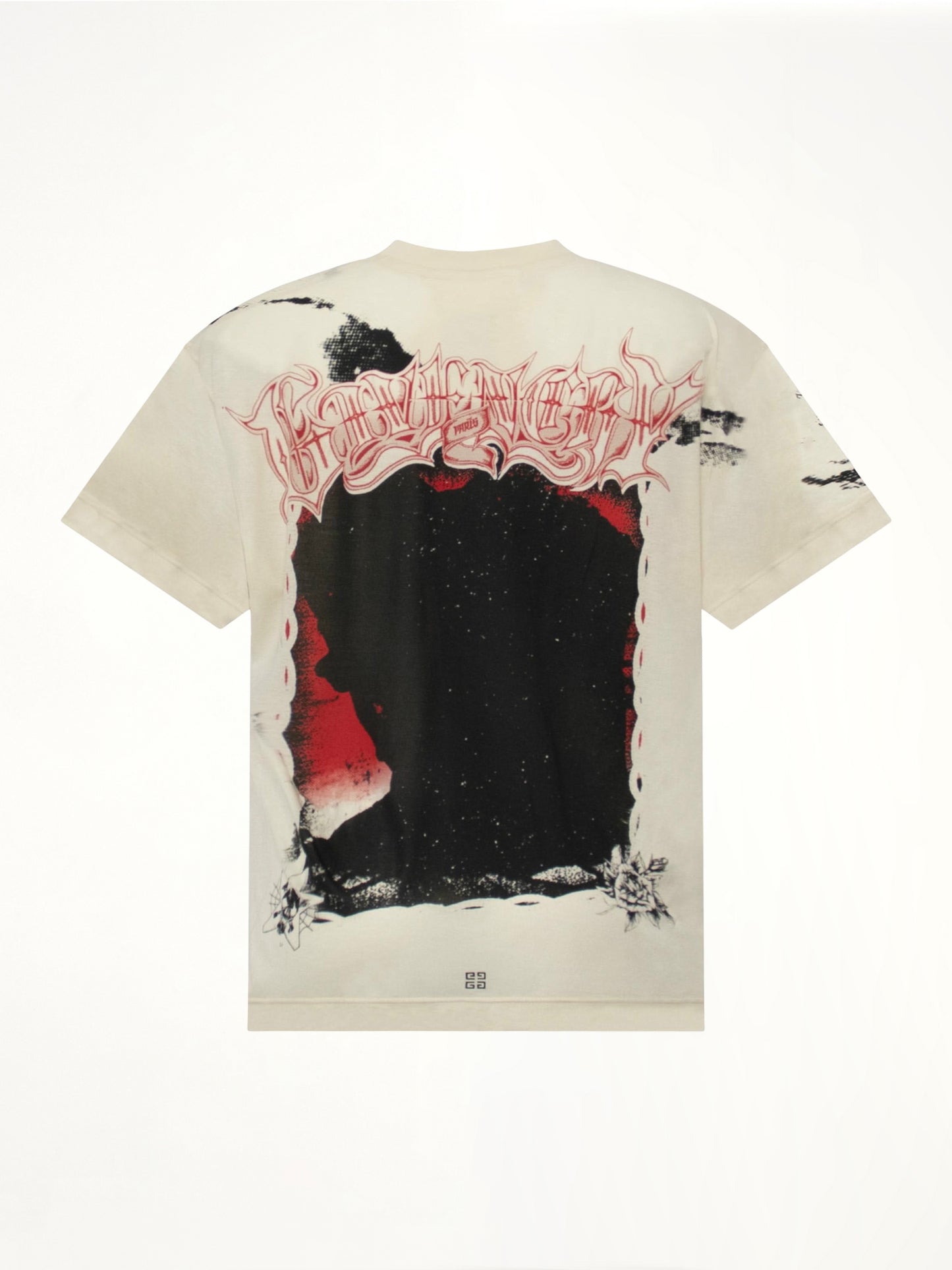 Cross Frame Print T-Shirt in Clay