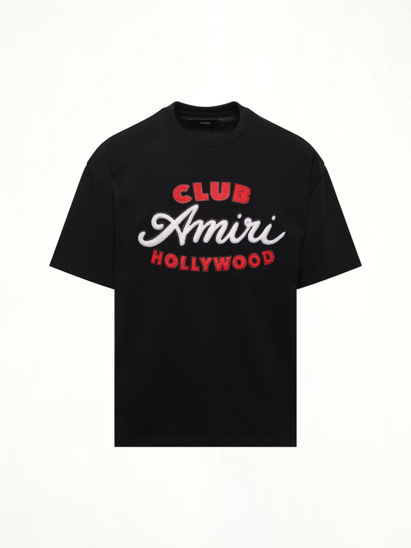 Club Amiri 黑色超大T恤
