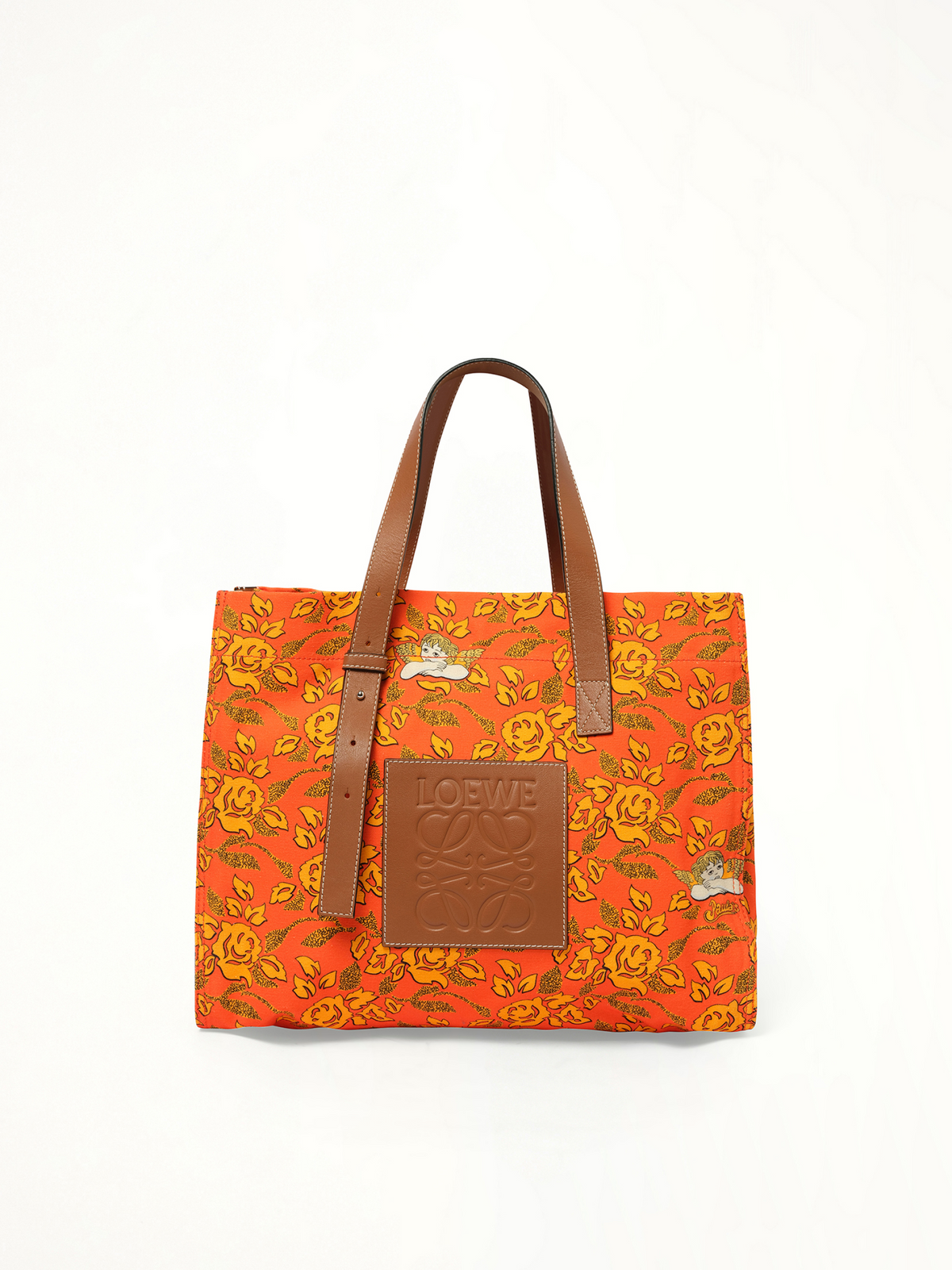 Loewe x Paula Print Tote in Orange