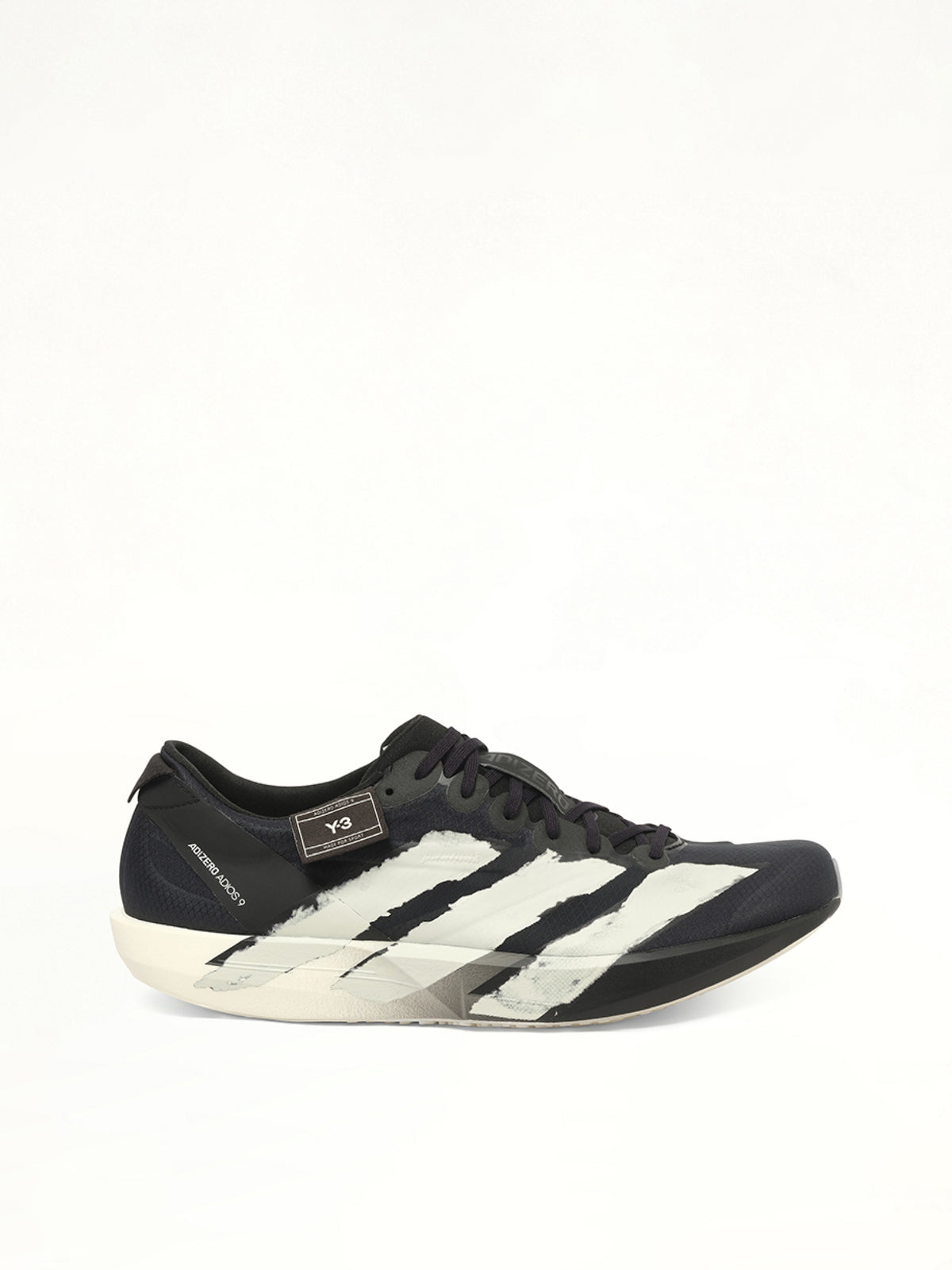 Adios 9 Sneaker in Black Side View | Y-3