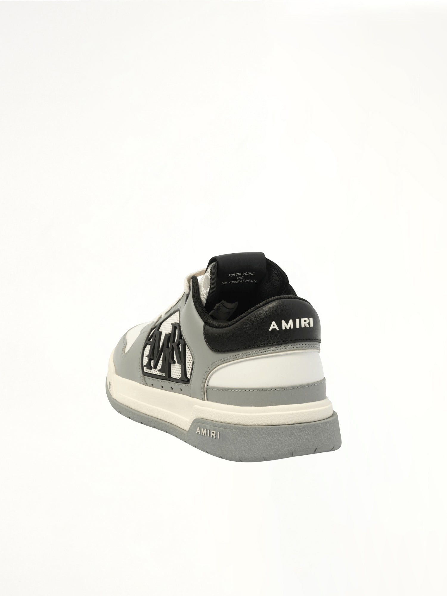 Classic Low Sneaker in Asphalt Back View | AMIRI