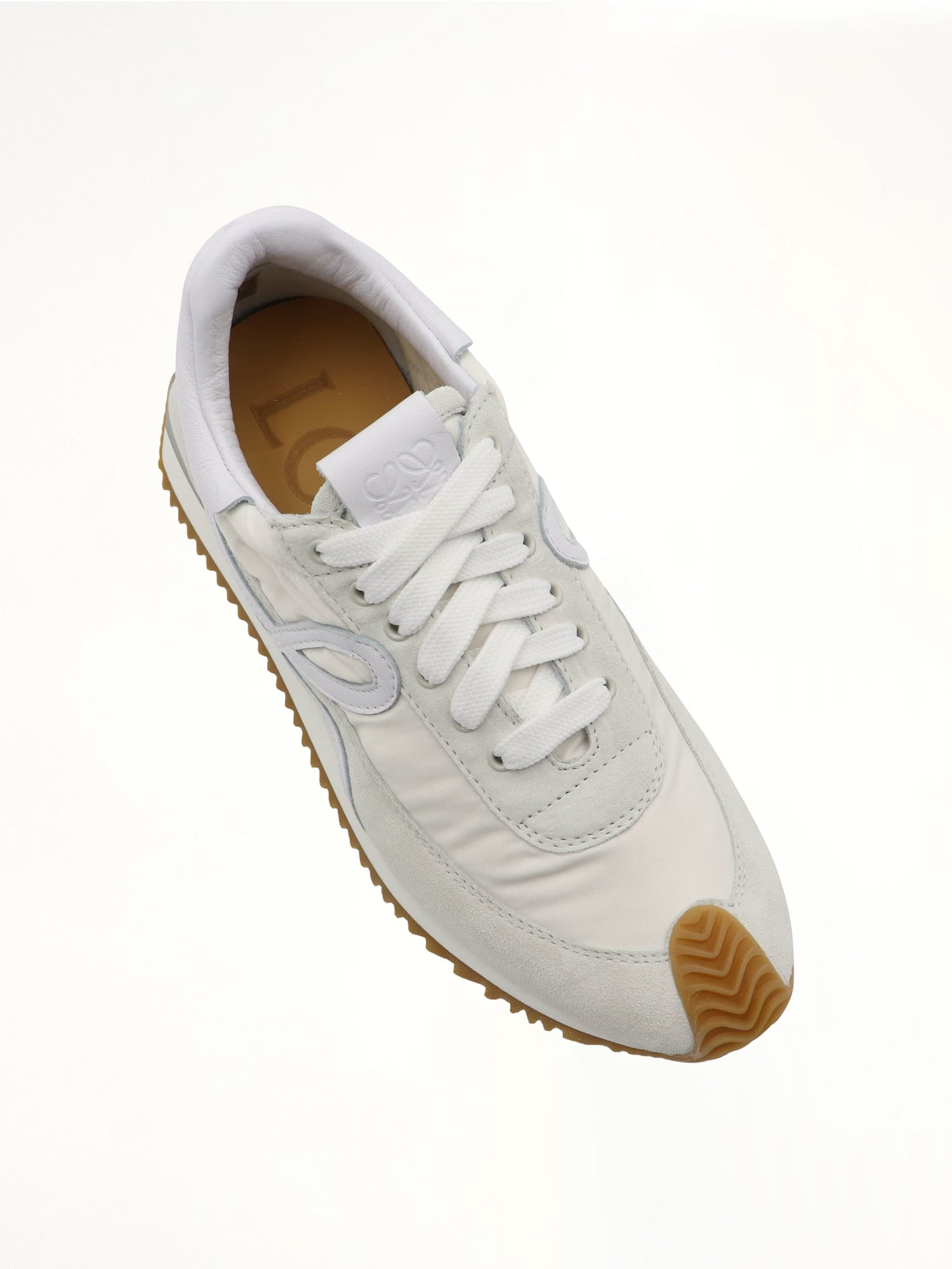 Flow Runner Sneaker in White Top View | LOEWE