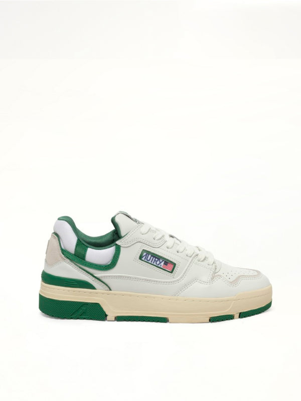 CLC Low Sneakers in White/Amazon Side View | AUTRY