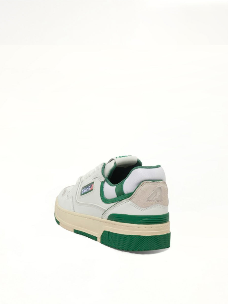 CLC Low Sneakers in White/Amazon Back View | AUTRY
