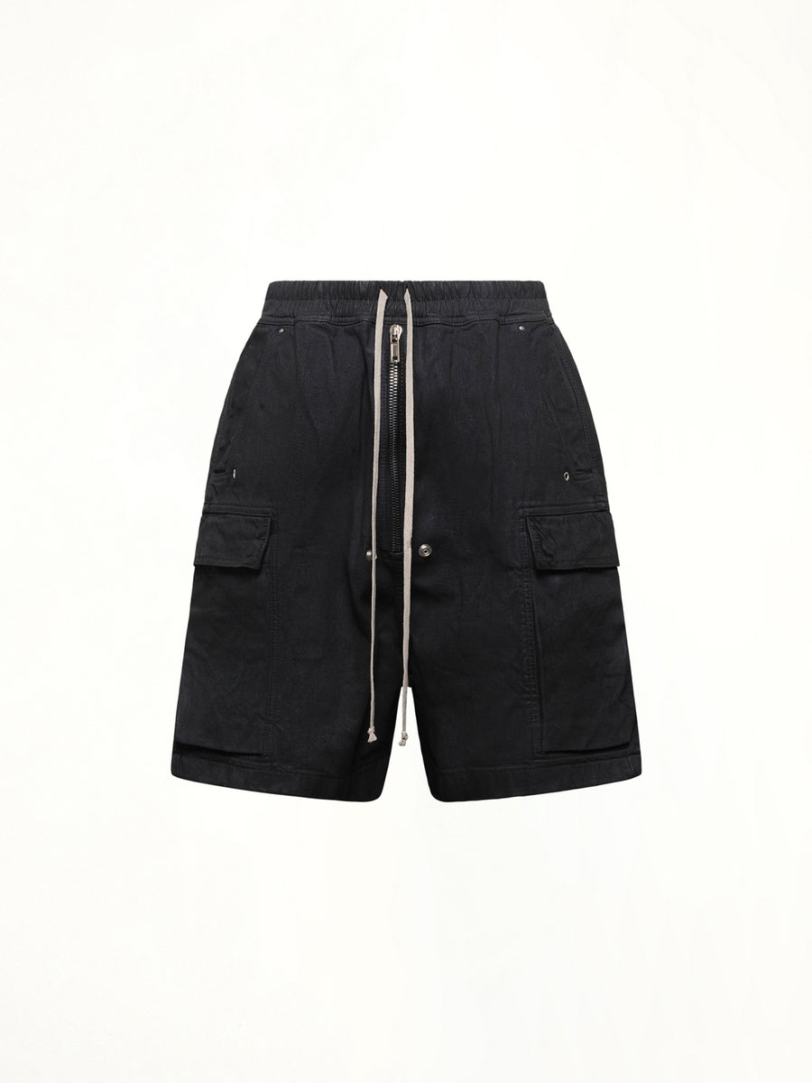 Cargobela Shorts in Black Wax