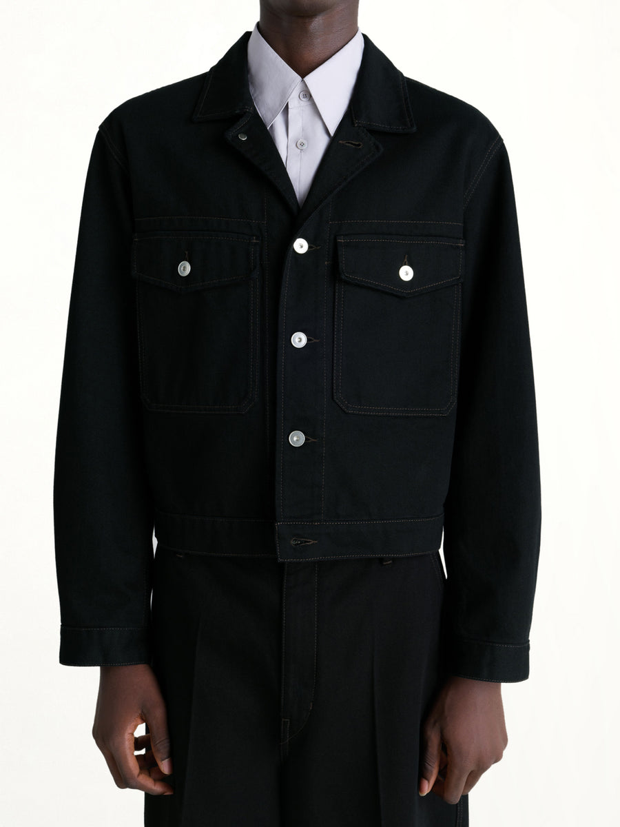 Trucker Jacket in Black