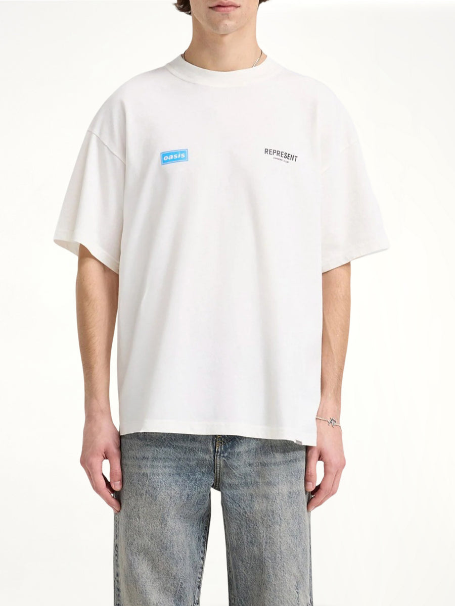 Oasis Owners Club T-Shirt in Flat White