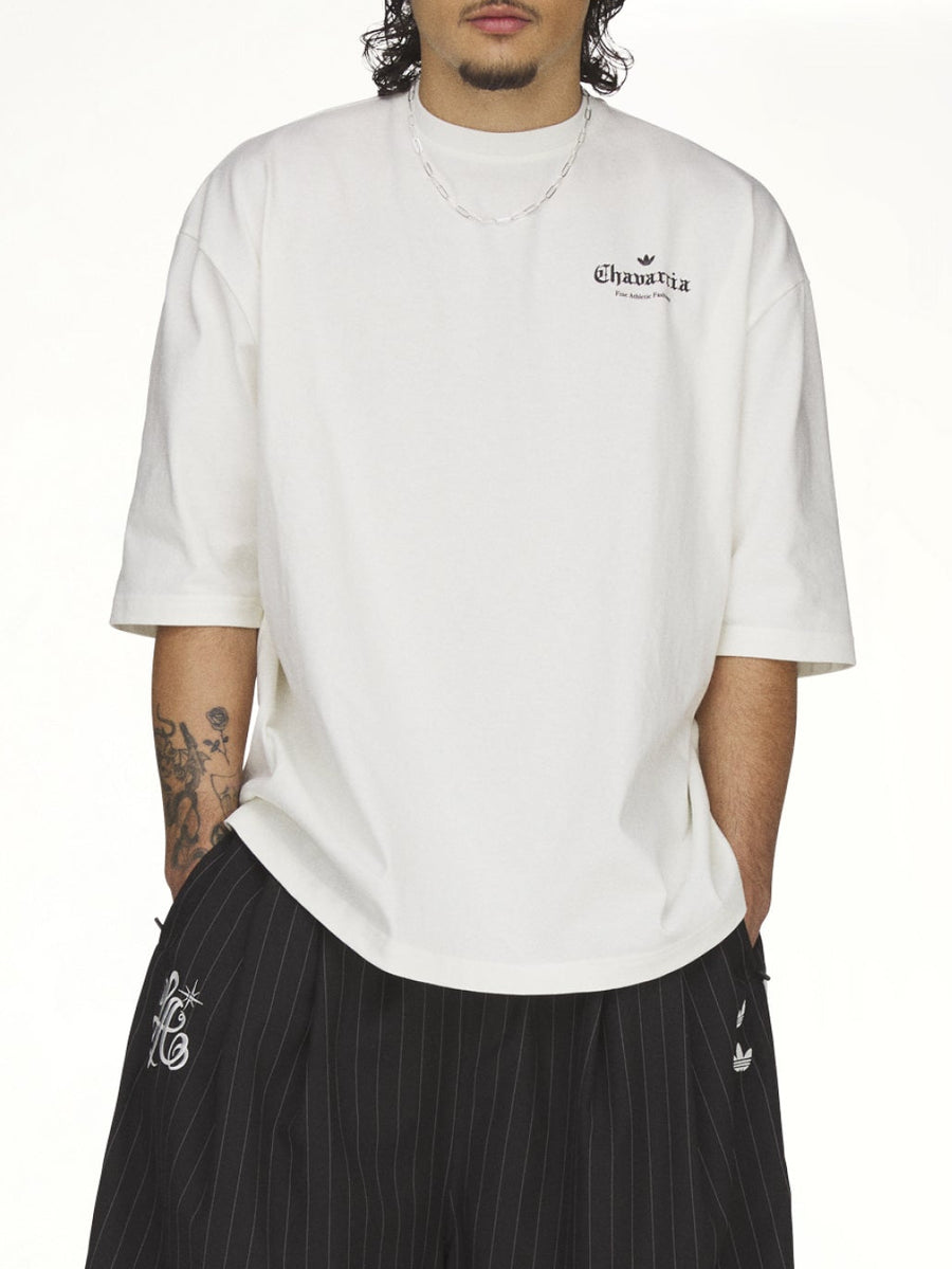 Adidas x Chavarria Logo SS T-Shirt in Off White