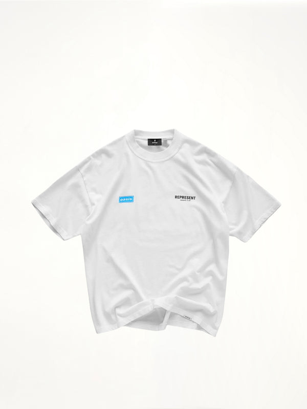 フラットホワイトのオアシス・オーナーズクラブTシャツ