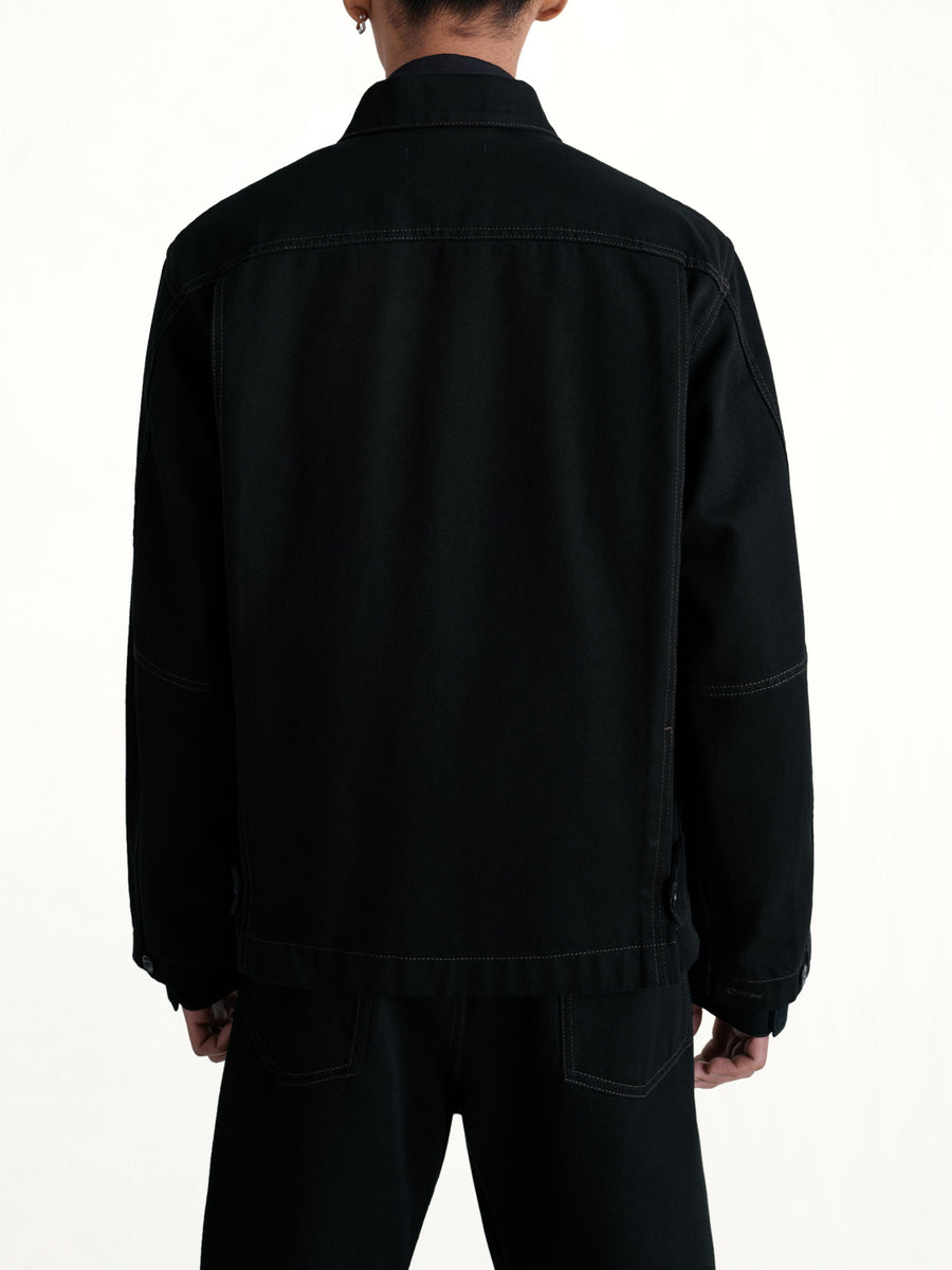 Boxy Outer Jacket in Black
