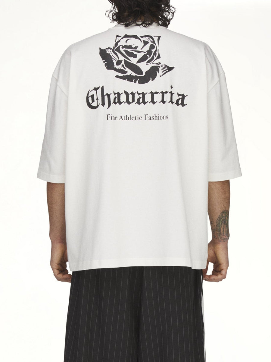 Adidas x Chavarria Logo SS T-Shirt in Off White