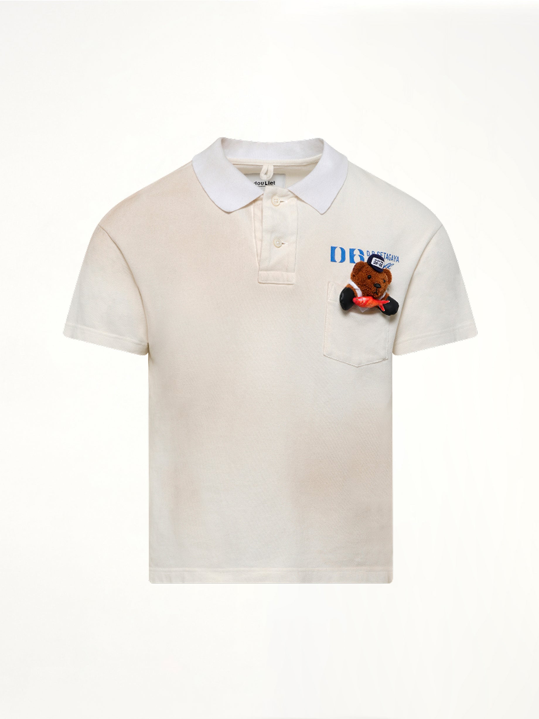 Polo Shirt With My Workwear Bear in White