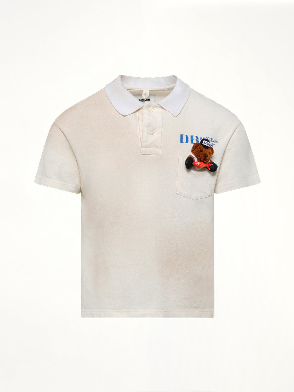 Polo Shirt With My Workwear Bear in White