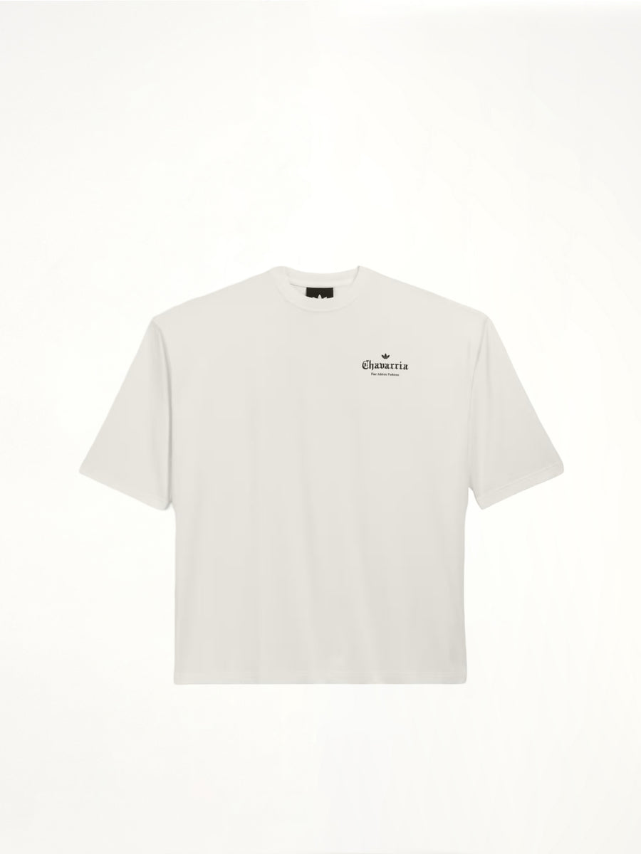 Adidas x Chavarria Logo SS T-Shirt in Off White