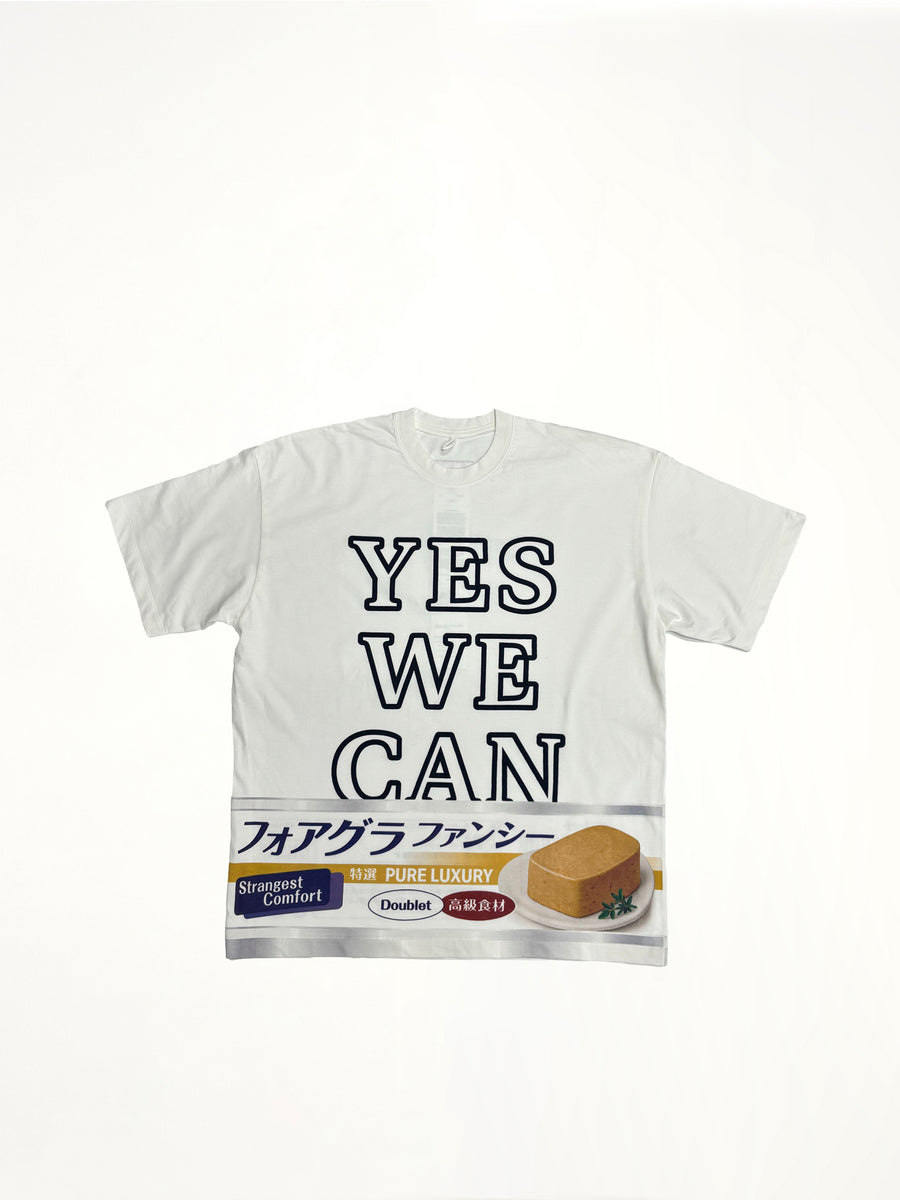 Yes We "Can" T-Shirt in Foie Gras