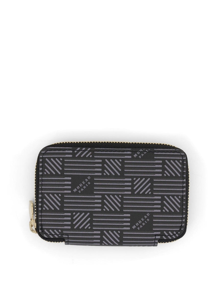 Mini Zip Wallet in Black