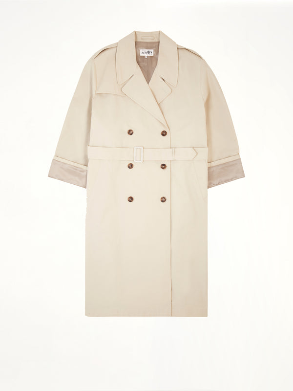 Trench Coat in Ecrù