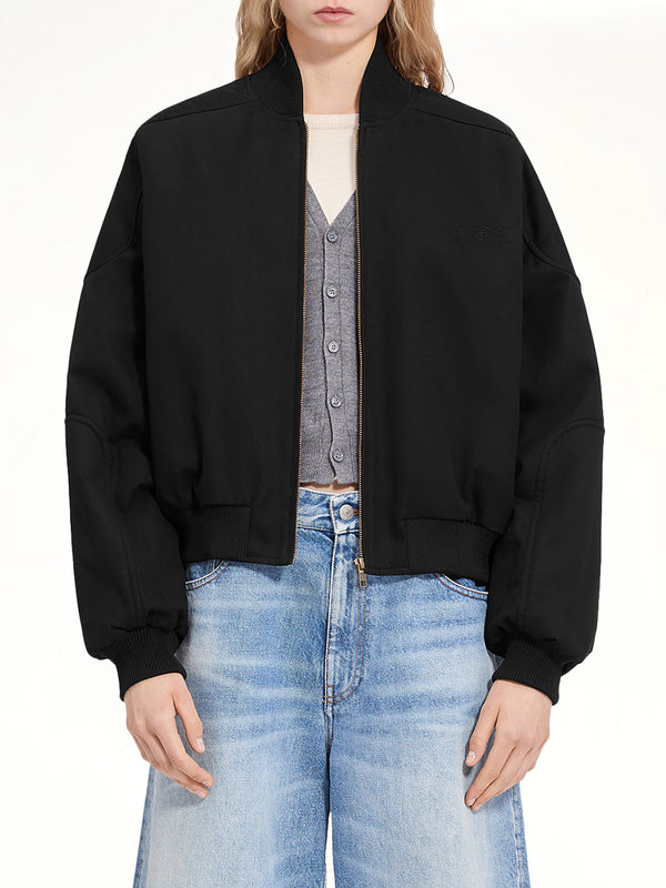 Light Bomber Jacket in Black