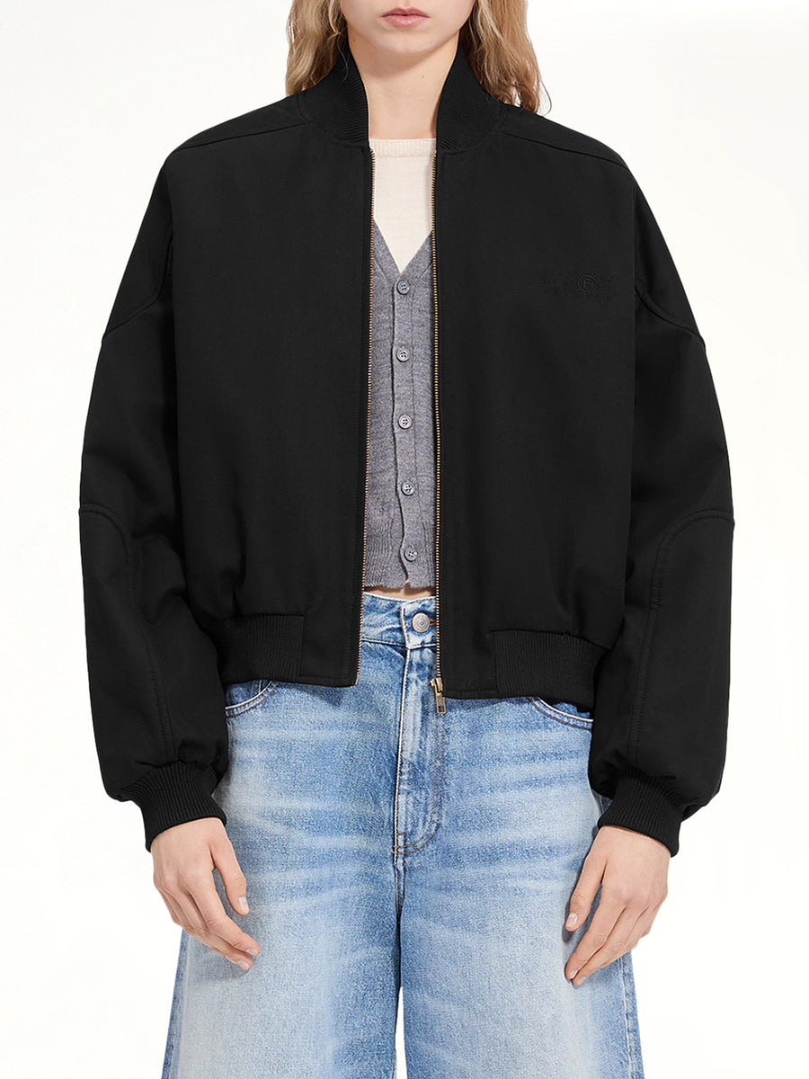 Light Bomber Jacket in Black