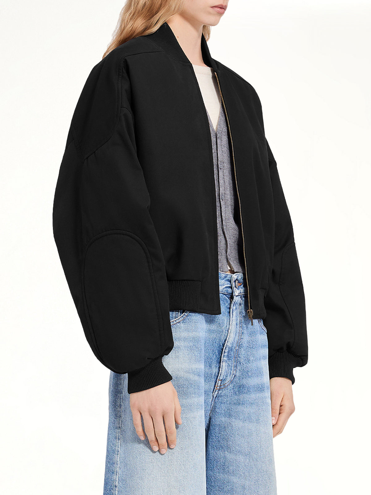 Light Bomber Jacket in Black