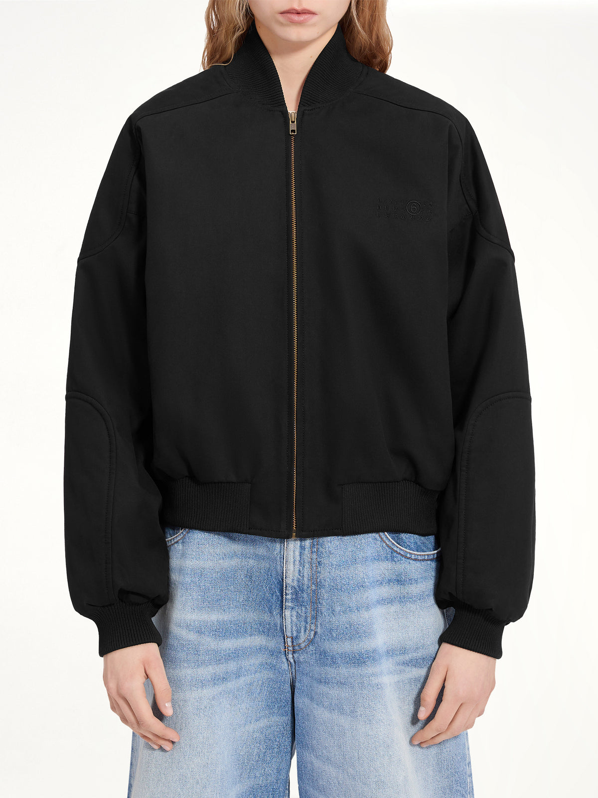 Light Bomber Jacket in Black