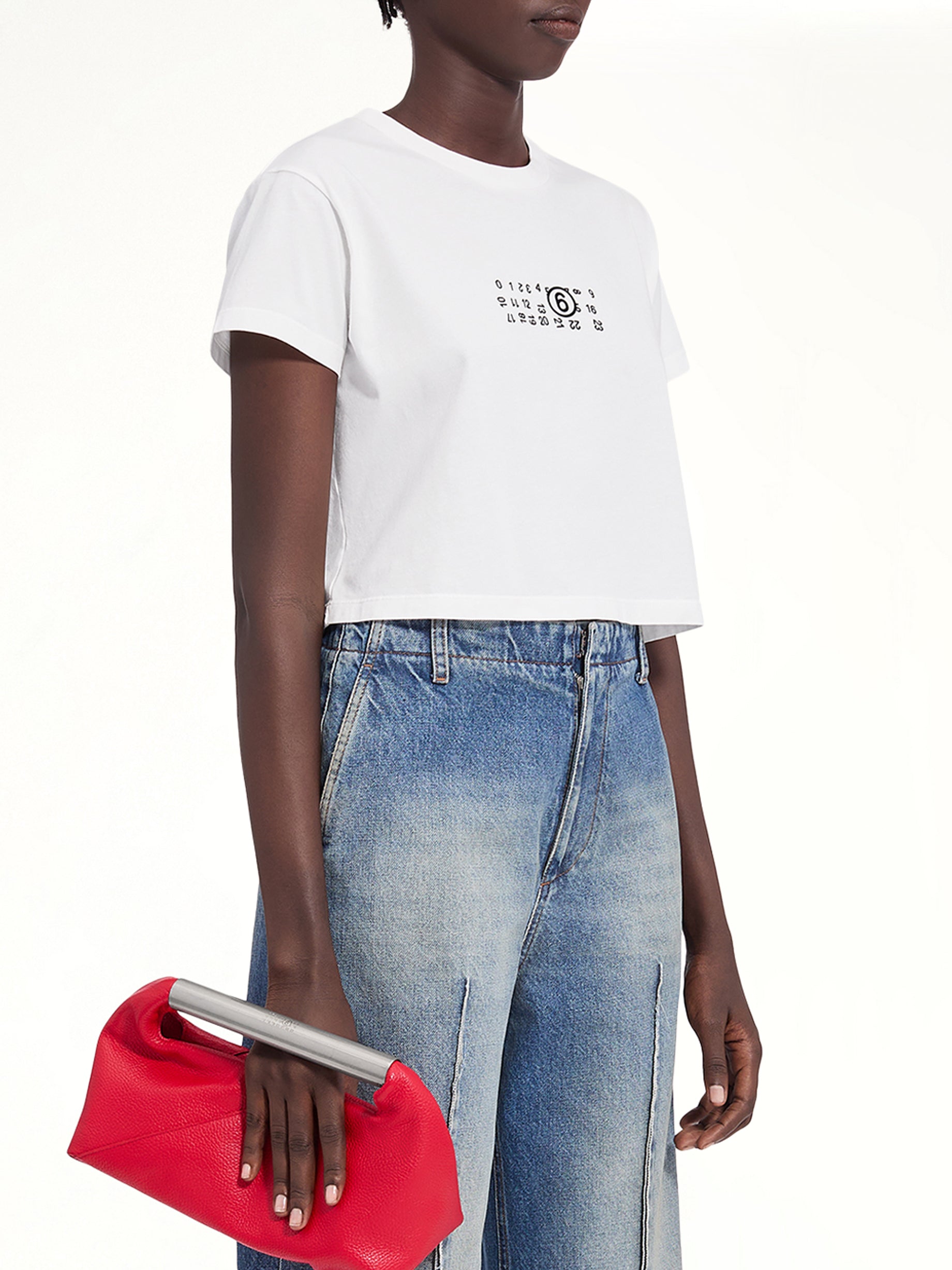 MM6 Logo T-Shirt in Off White