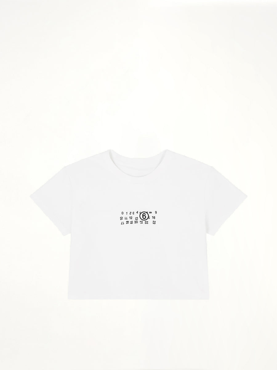 MM6 Logo T-Shirt in Off White