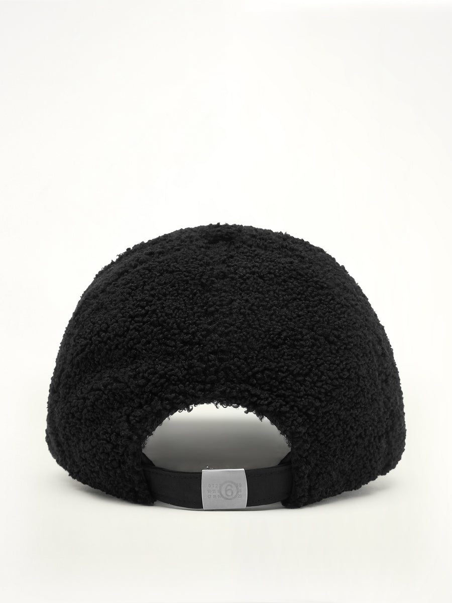 Reversible Teddy Cap in Black