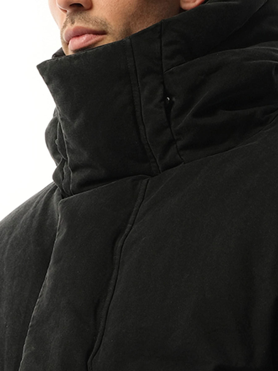 Entire Studios MML Hooded Puffer Jacket in Iron