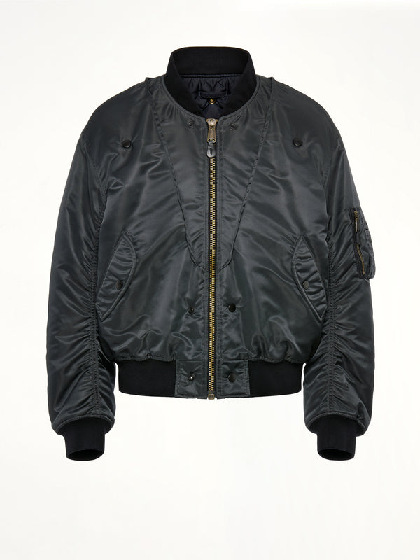 Reversible Bomber in Dark Grey
