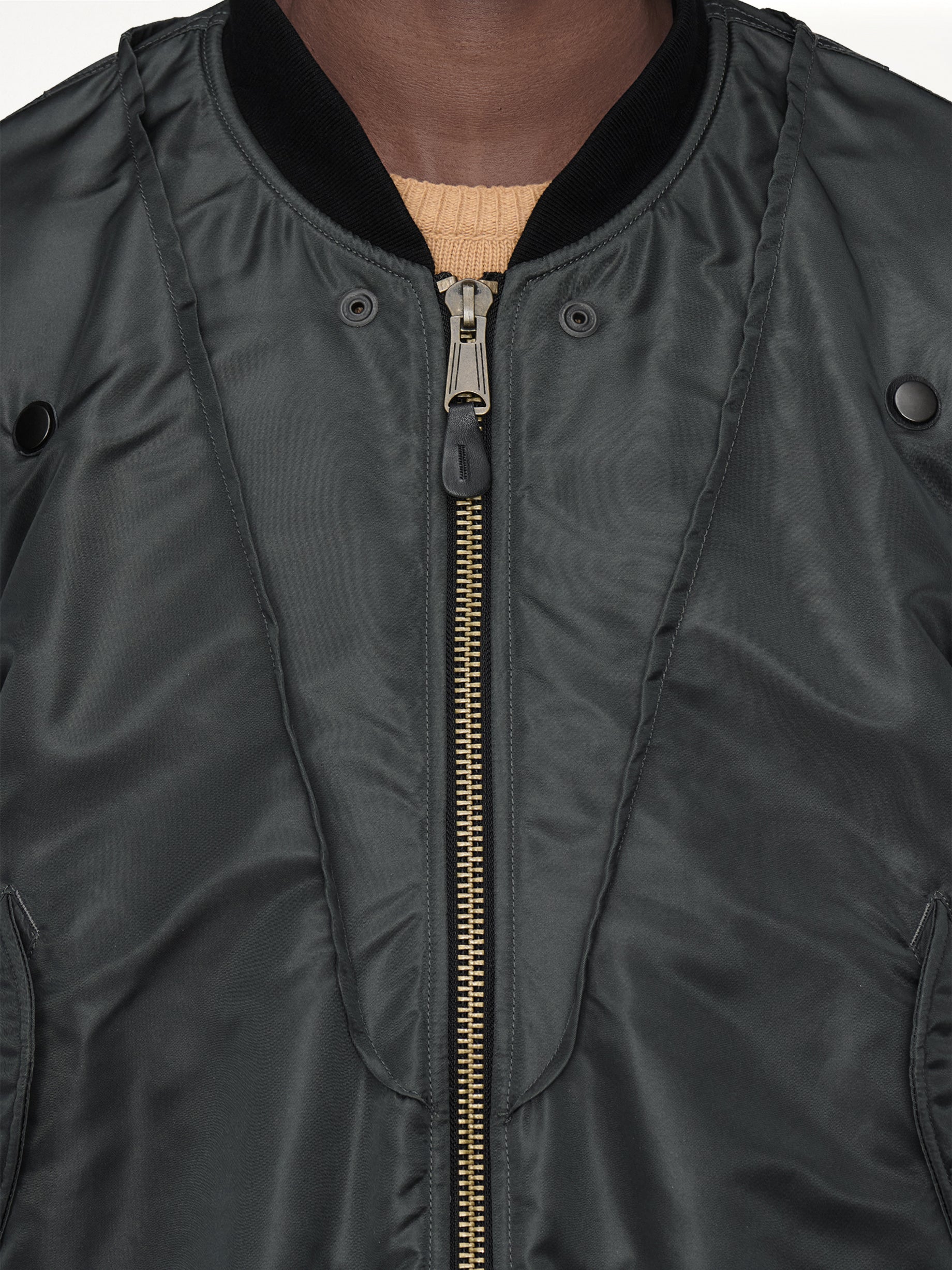 Reversible Bomber in Dark Grey