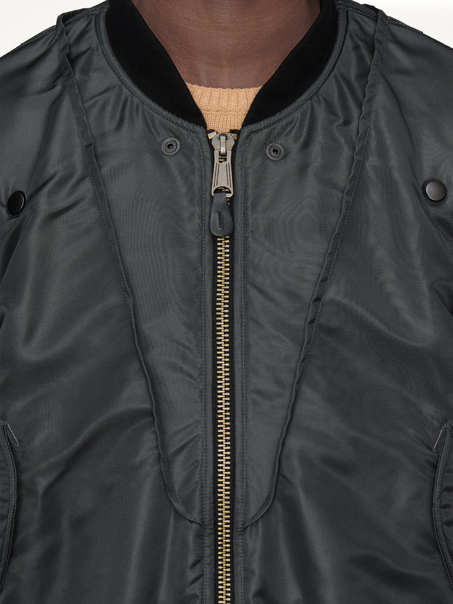 Reversible Bomber in Dark Grey