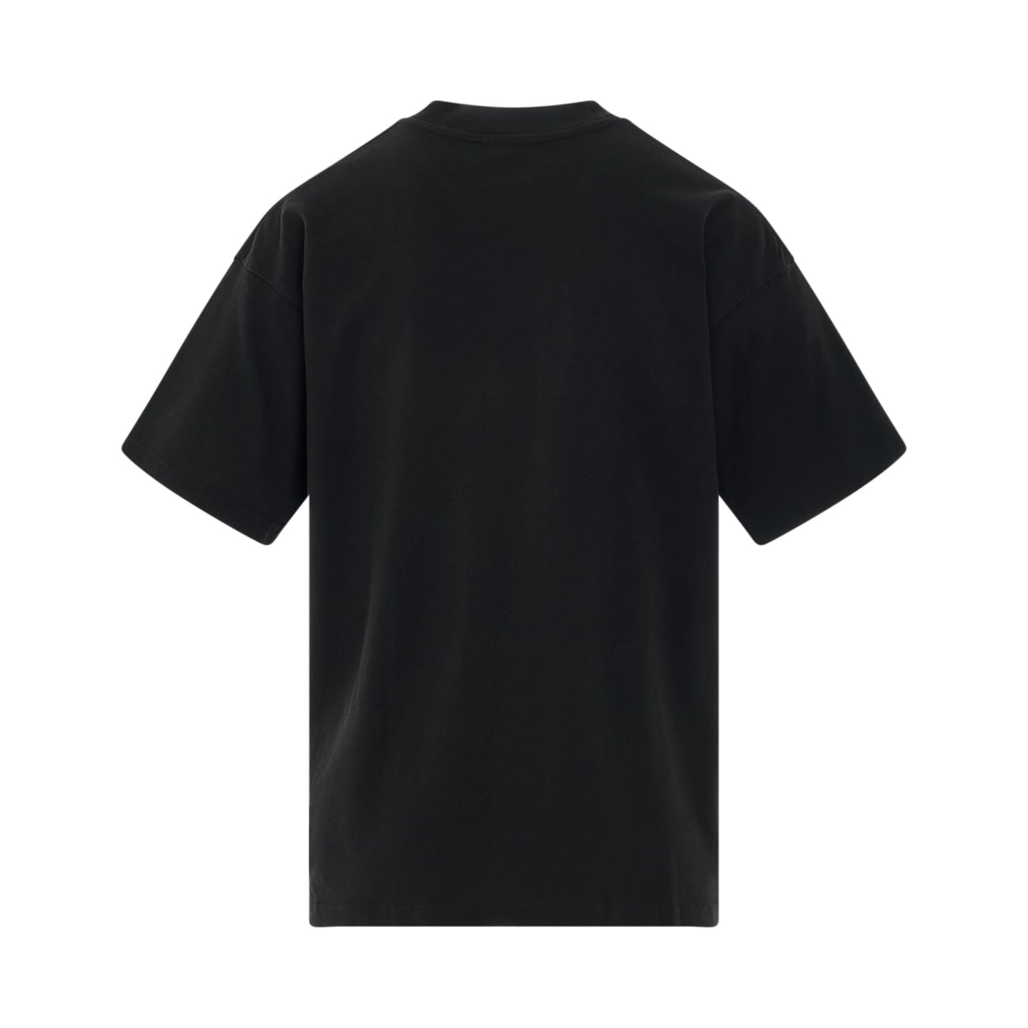 Swan Print T-Shirt in Black