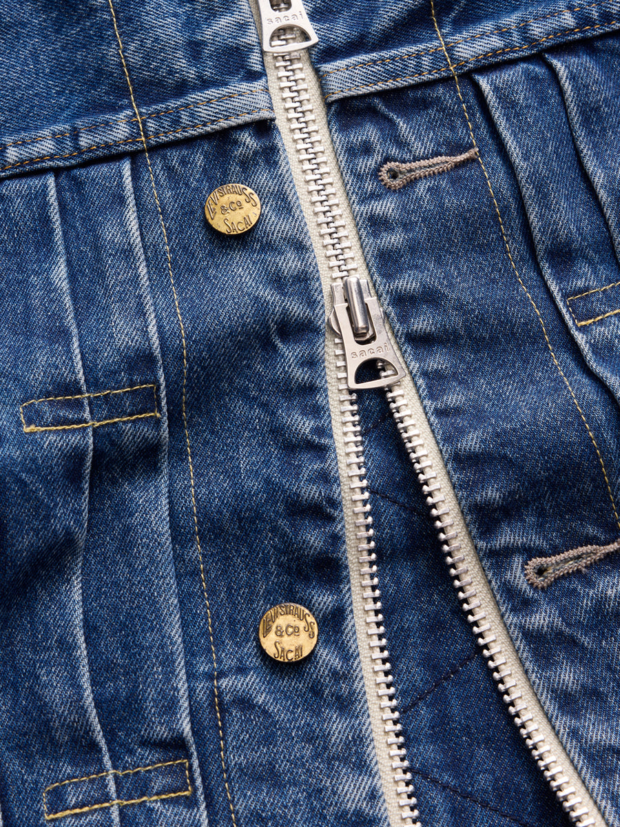 Sacai x Levi's Mens Denim Blouson in Blue