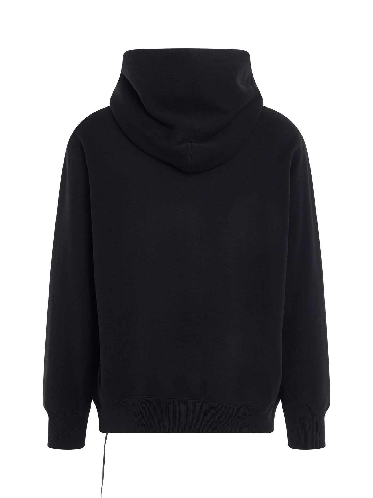 Skull Emblem Hoodie in Black