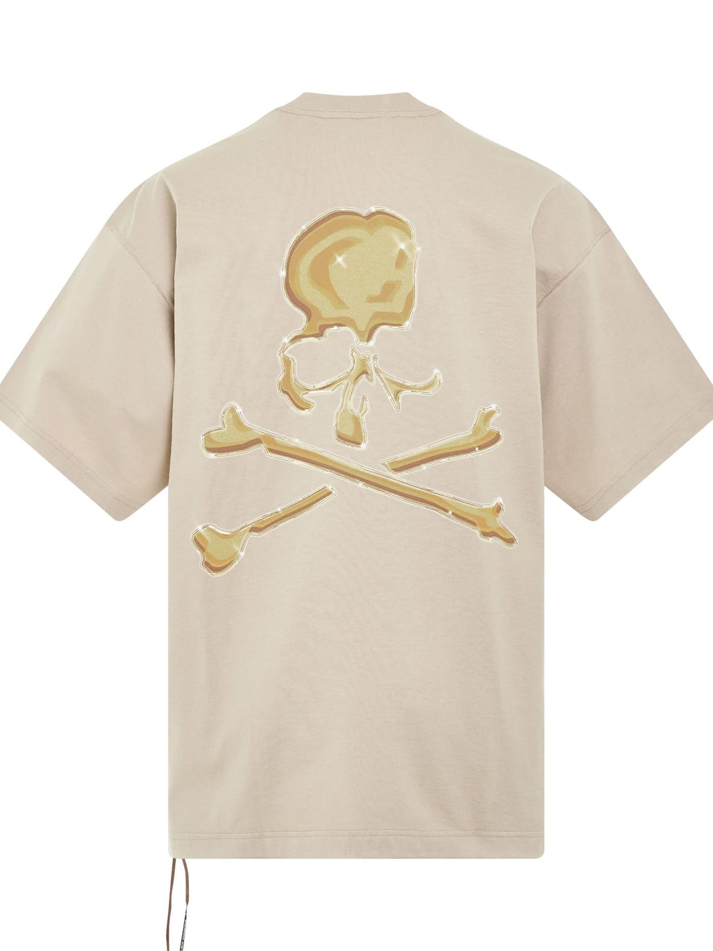 Brilliant Logo Boxy Fit T-Shirt in Beige