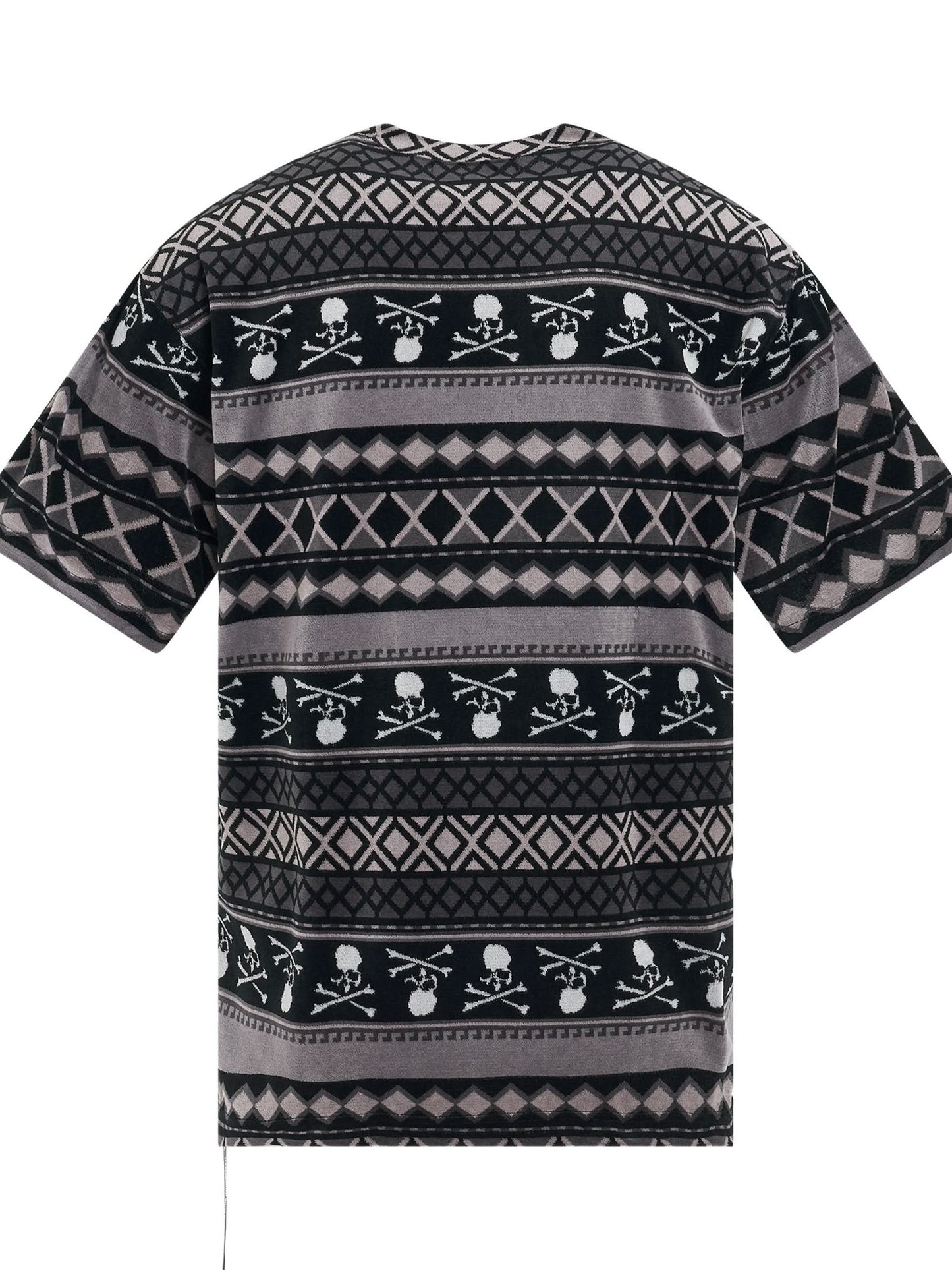 Switched Velour T-Shirt in Black