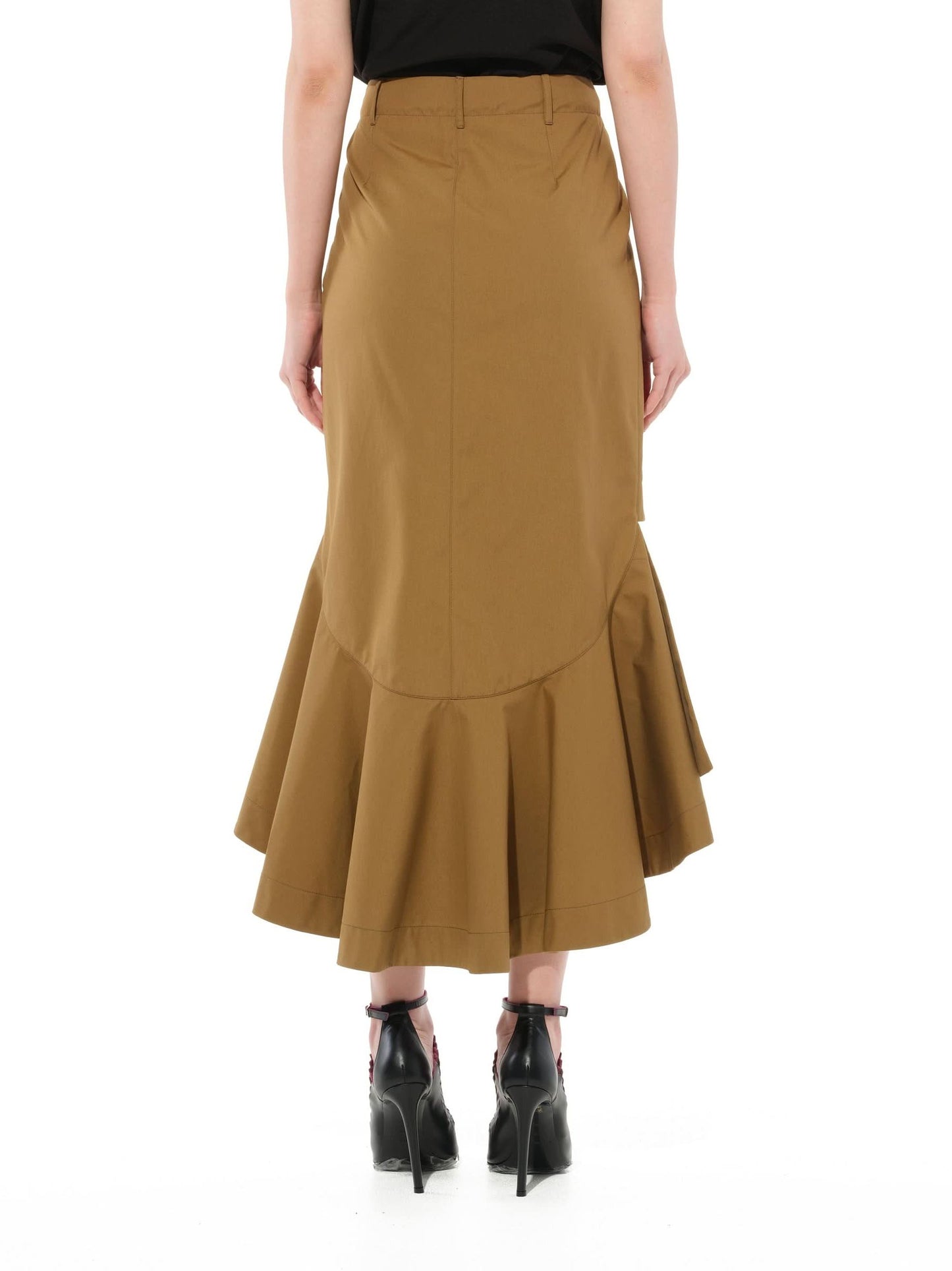 Midi Skirt in Beige