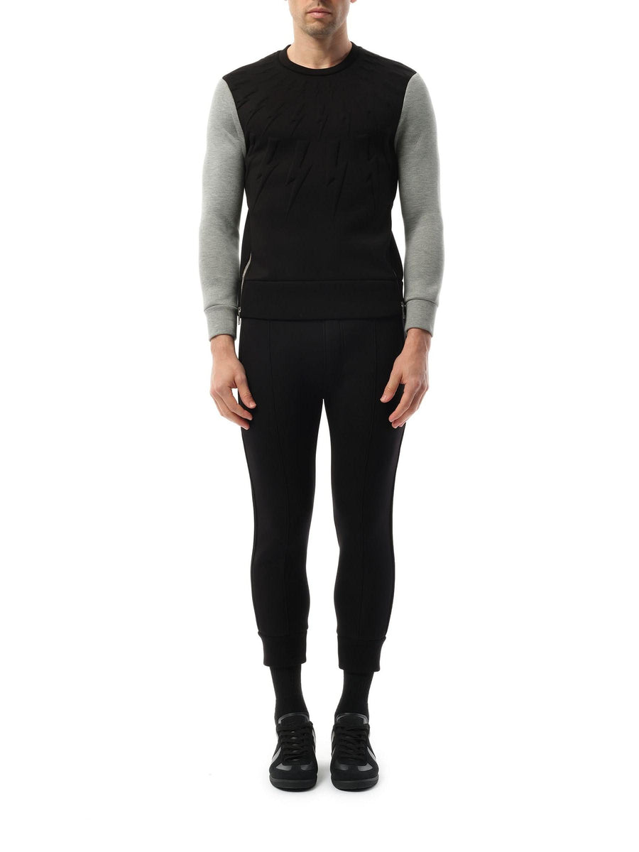 Sweatshirt in Black/Grey