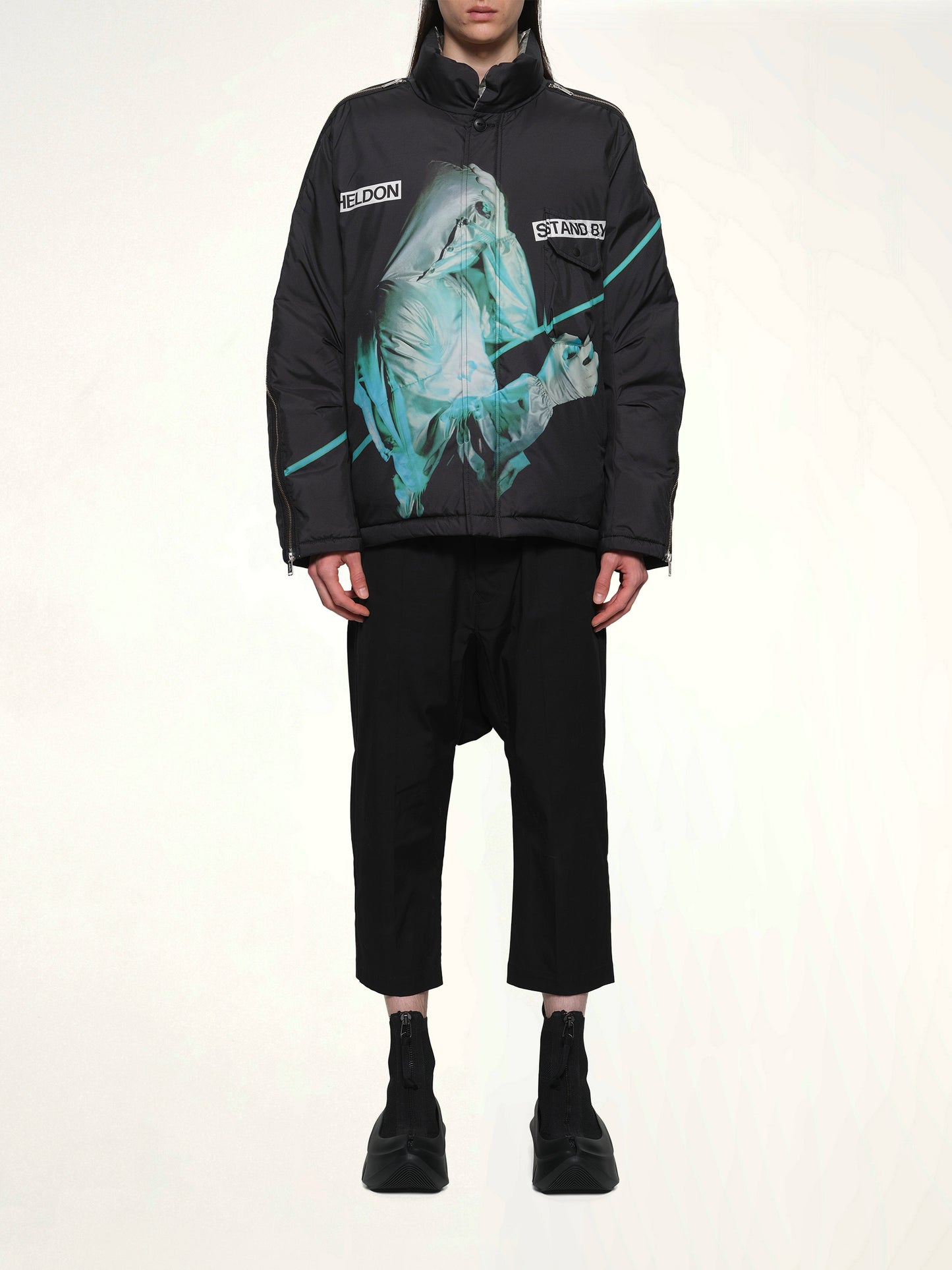 Heldon Stand By Jacket in Black