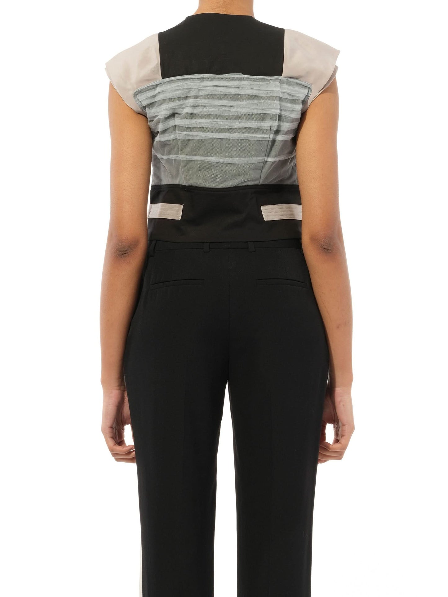 Nymph Biker Leather in Black/White