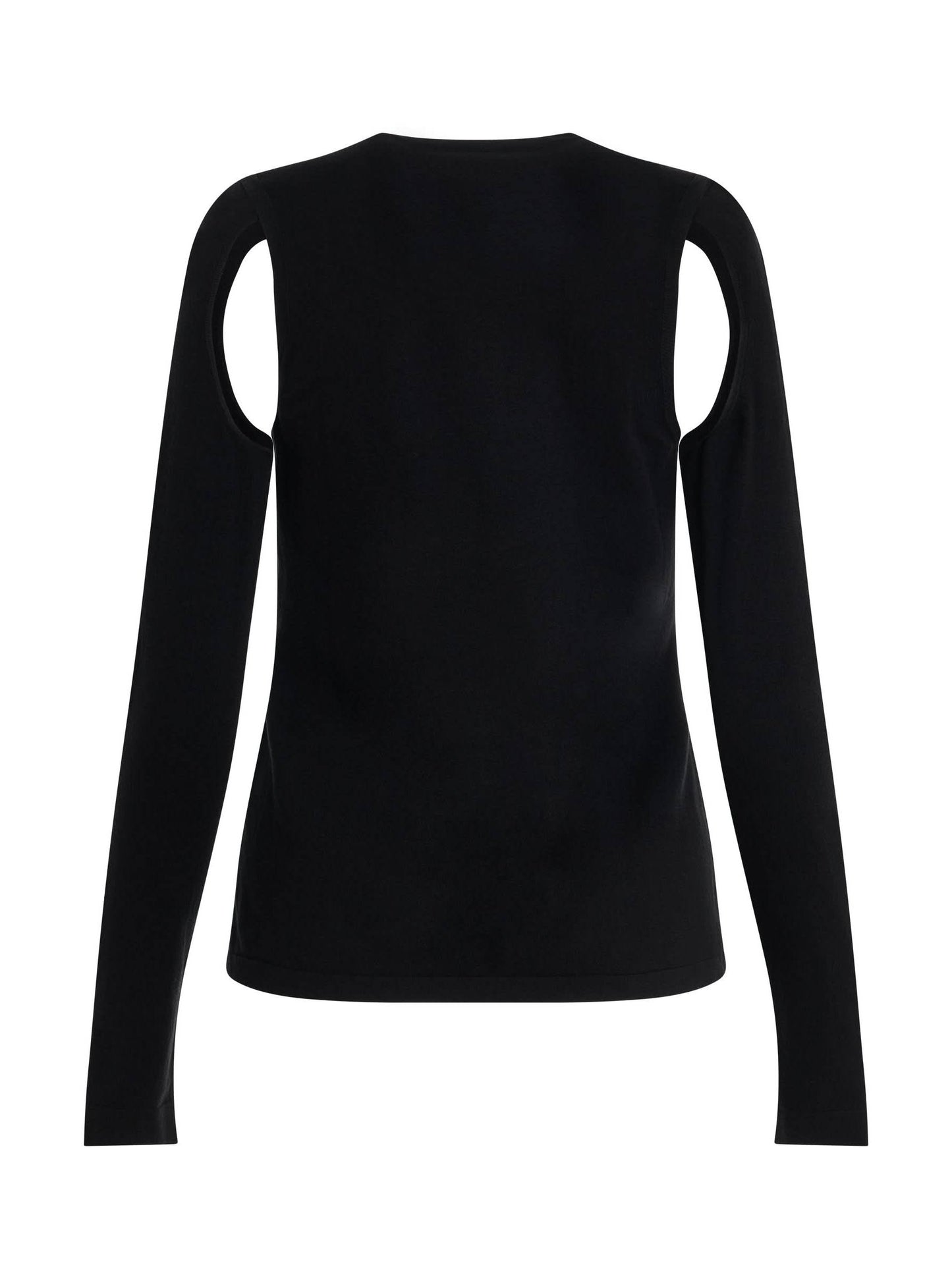 Cut Out Sweater in Black