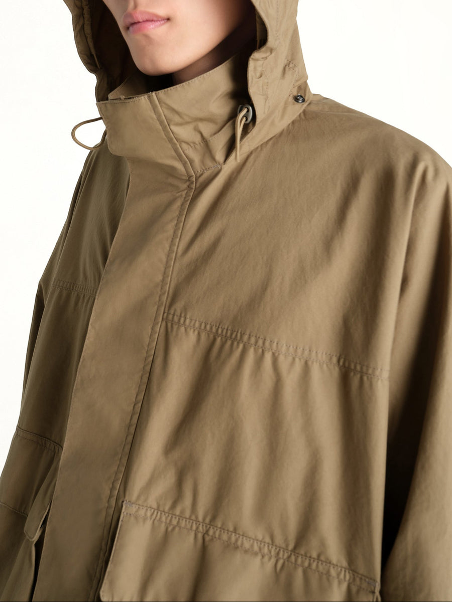 Short Rain Parka in Khaki